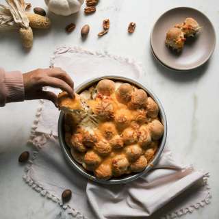 Pimento Cheese Pecan Pull Apart Bread