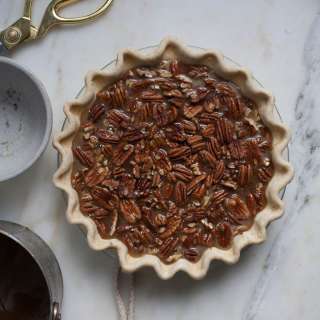 Black Bottom Pecan Pie