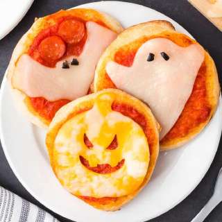 Halloween Mini Pizzas