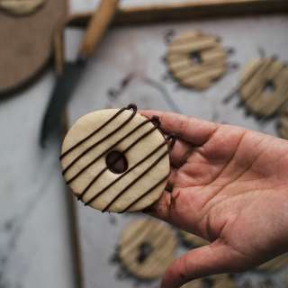 Fudge-Striped Cookies