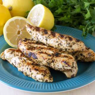 Quick Grilled Lemon Chicken Tenders