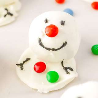 Melting Snowman Oreo Balls