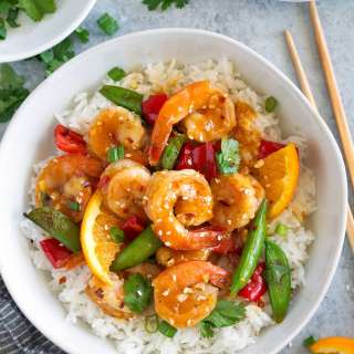 Orange Garlic Shrimp