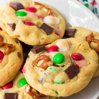 Santa's Favorite Cookies (M&M Pudding Cookies)