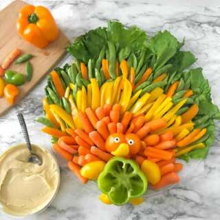 How To Make A Turkey Veggie Tray Perfect For Thanksgiving