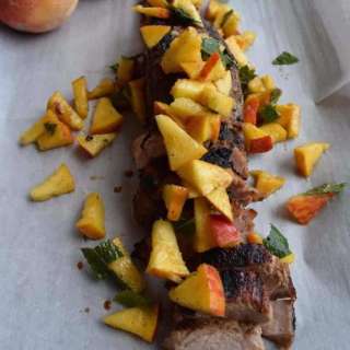Pork Tenderloin With Peaches