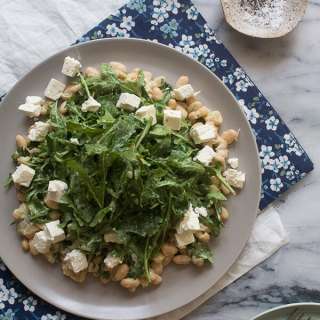 Arugula Cannellini Feta Salad