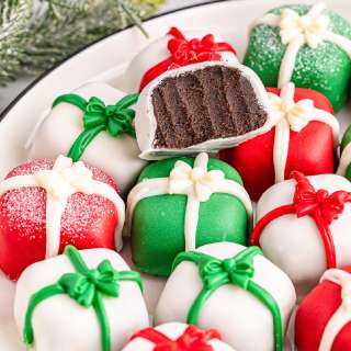 Christmas Present Oreo Balls