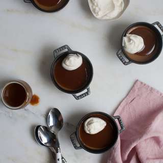 Butterscotch Pôt de Creme with Buttermilk Caramel