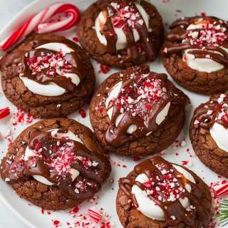 Peppermint Hot Chocolate Cookies