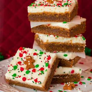 Gingerbread Bars with Cream Cheese Frosting