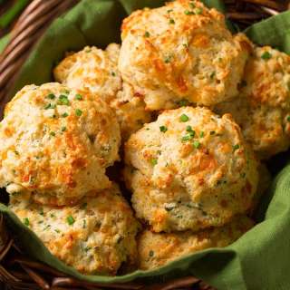 Cheddar-Chive Drop Biscuits