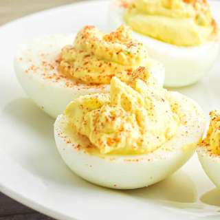 No Mayo Deviled Eggs
