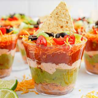 Individual Seven Layer Dip Cups