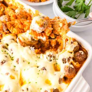 Dump And Bake Meatball Casserole