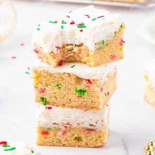 Christmas Frosted Sugar Cookie Bars