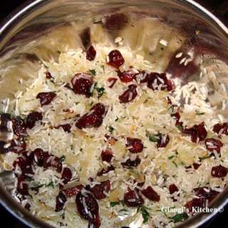 Rice with Dried Cranberries