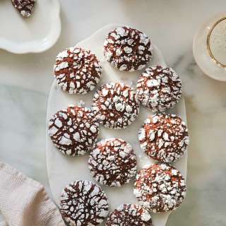 Red Velvet Crinkle Cookies