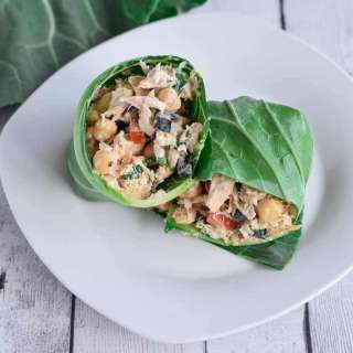 Tuna Salad Collard Wraps