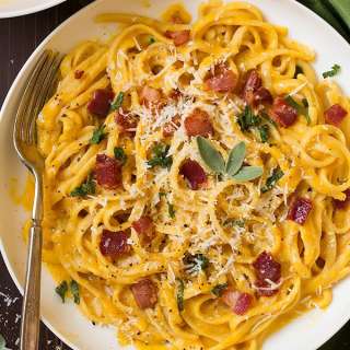 Butternut Squash Pasta Carbonara