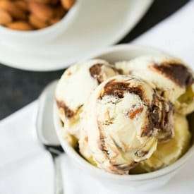 Toasted Almond Fudge Ripple Ice Cream