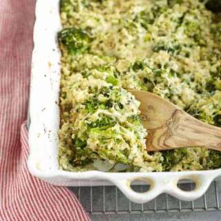 Cauliflower Broccoli Bake with Alfredo