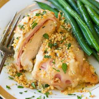 Skillet Chicken Cordon Bleu with Creamy Dijon Sauce