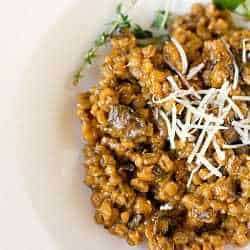 Mushroom Barley Risotto