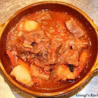 Spezzatino of Beef with Potatoes and Onions