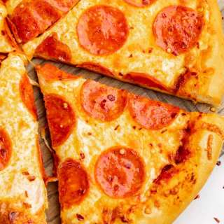 Homemade Pepperoni Pizza