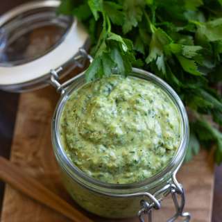 Italian Salsa Verde with Salmon