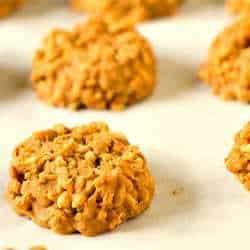 No-Bake Peanut Butter Butterscotch Crisp Cookies