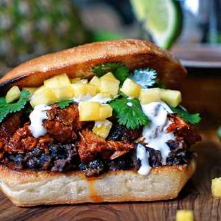 Pineapple Chile Pulled Pork Sandwiches