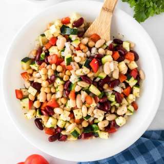 Bean Chickpea Salad