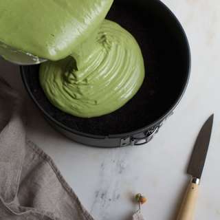Matcha Swirl Cheesecake