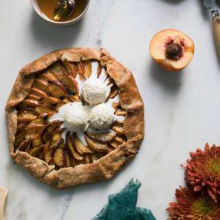 Peach Galette with Baklava Filling Recipe