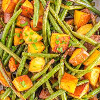 Roasted Potatoes And Green Beans