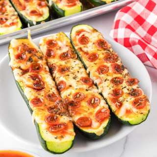 Zucchini Pizza Boats
