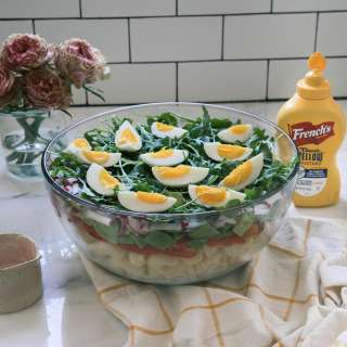 Seven Layer Pasta Salad