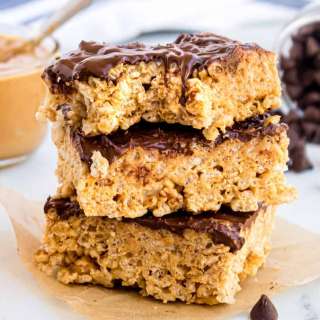 Peanut Butter Chocolate Rice Krispie Treats