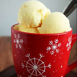 Easiest Eggnog Ice Cream
