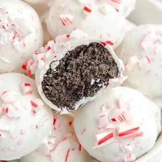 Peppermint Oreo Balls