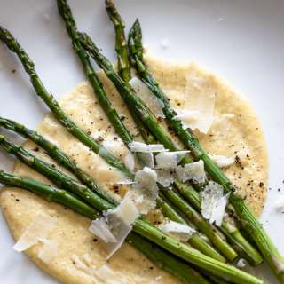 Roasted Asparagus With Parmesan Cream Sauce