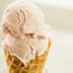 Roasted Strawberry & Buttermilk Ice Cream