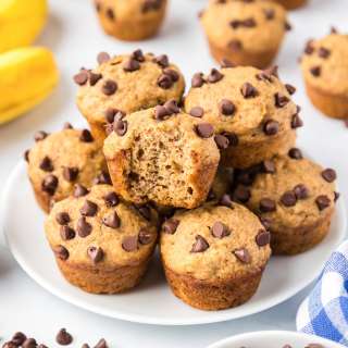 Banana Chocolate Chip Mini Muffins