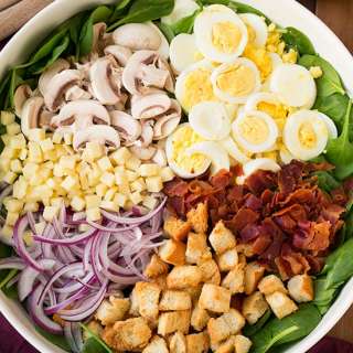 Spinach Salad with Warm Bacon Dressing
