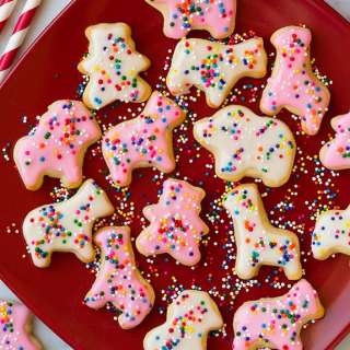 Frosted Circus Animal Cookies