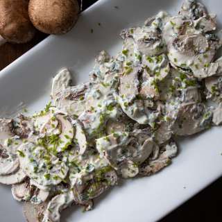 Easy Mushroom Salad with Herbs