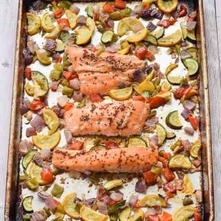 Sheet Pan Apple Cider Glazed Salmon