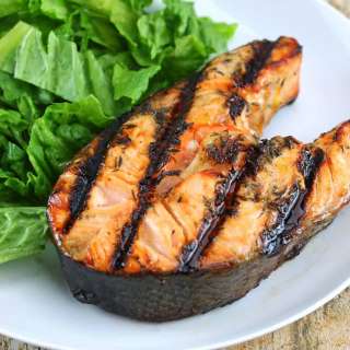 Orange-Ginger Grilled Salmon Steaks